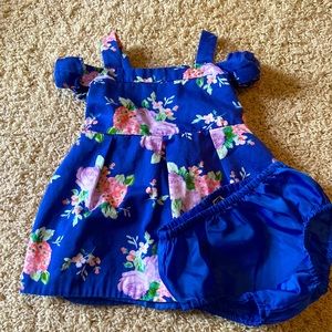 Janie and Jack Floral Cold Shoulder Dress